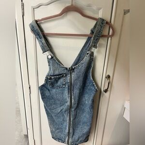 PacSun Light Blue Women's Denim Overalls dress